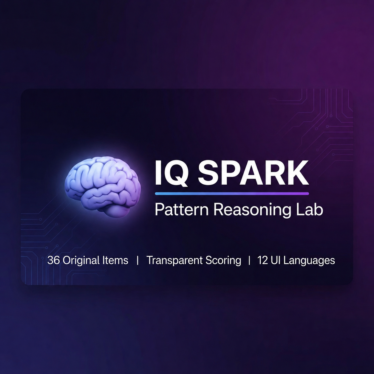 IQ Spark - Pattern Reasoning Lab
